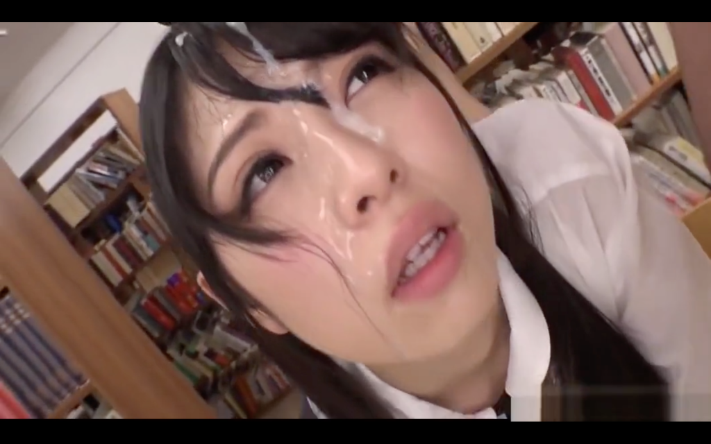 【いつもぶっかけJK】制服に白ハイソのドMマゾな黒髪ツインテールの素人優等生ロリ女子高生を図書館で集団レイプ輪姦ちかん！ぶっかけ顔面三昧！