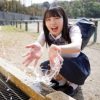 【女子校生貧乳】既婚者を喜ばせる制服姿でリップ責めから膣内射精される女子校生