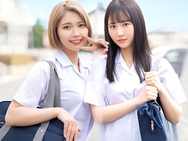 ＜女子校生＞色白清楚な黒髪女子校生…幼いデカぱいなえろギャルが発情期120％の乱痴気スワップ！友達同士の禁断NTRで脅威の処女喪失
