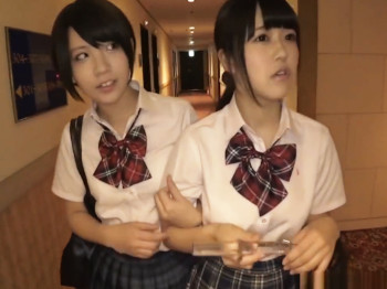 初めてラブホテルに入る美少女女の子校生！同級生とレズ種付して気持ち良くなってしまうｗｗｗ涼海みさ 稲村ひかり