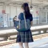 ＜電車痴漢＞色白清楚なスケベ制服女学生が車内セクハラで屈辱の大量潮吹き！羞恥ローターで刺激され声我慢で痙攣興奮イキ＜輪姦＞