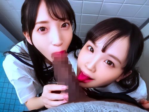 【W淫女】小さなお口で巨大ペニスジュポジュポｗｗｗ性欲旺盛な小悪魔ロリっ娘が黒人先生を囲み撃ち！膣奥まで溶かされちゃうぜ