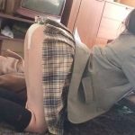 【制服着衣】黒髪の関西弁かわいいJKがシコい流れ！制服着衣交尾のロデオ騎乗位もあるよ！